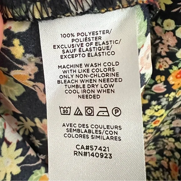 NEW LOFT Outlet Midi Floral Dress 4P Petite Wedding Guest Puff Sleeve V-neck‎ - Picture 8 of 11